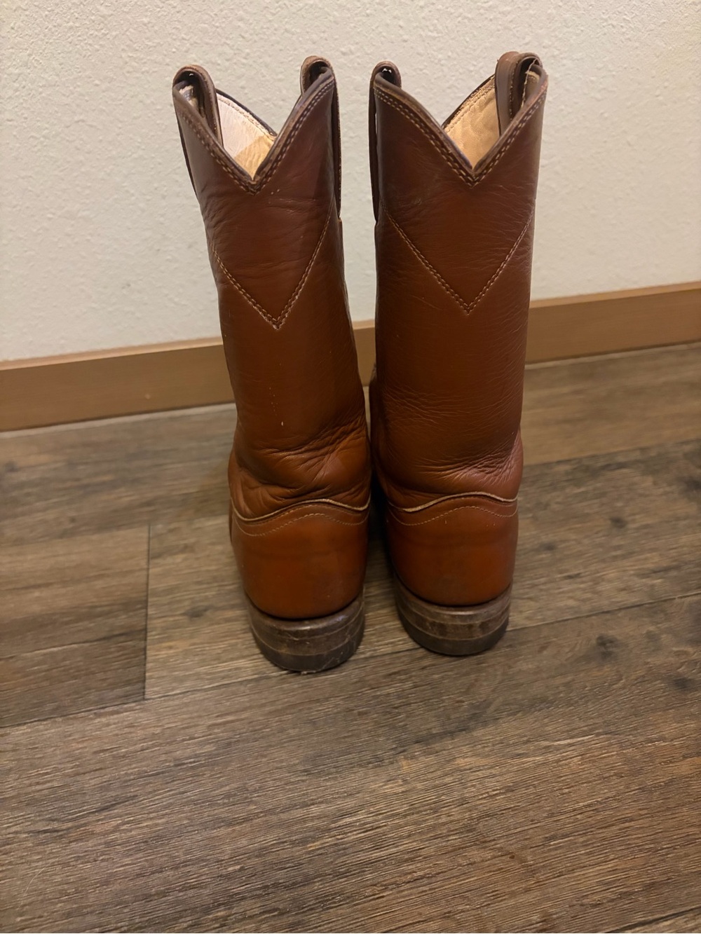 Vintage Women’s Justin Western Cowboy Brown Boots USA Made Size 5.5 B - Picture 6 of 7